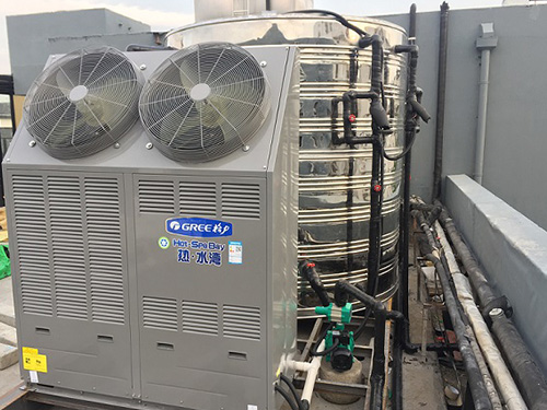 浙江南潯餐具洗滌廠空氣能熱水工程